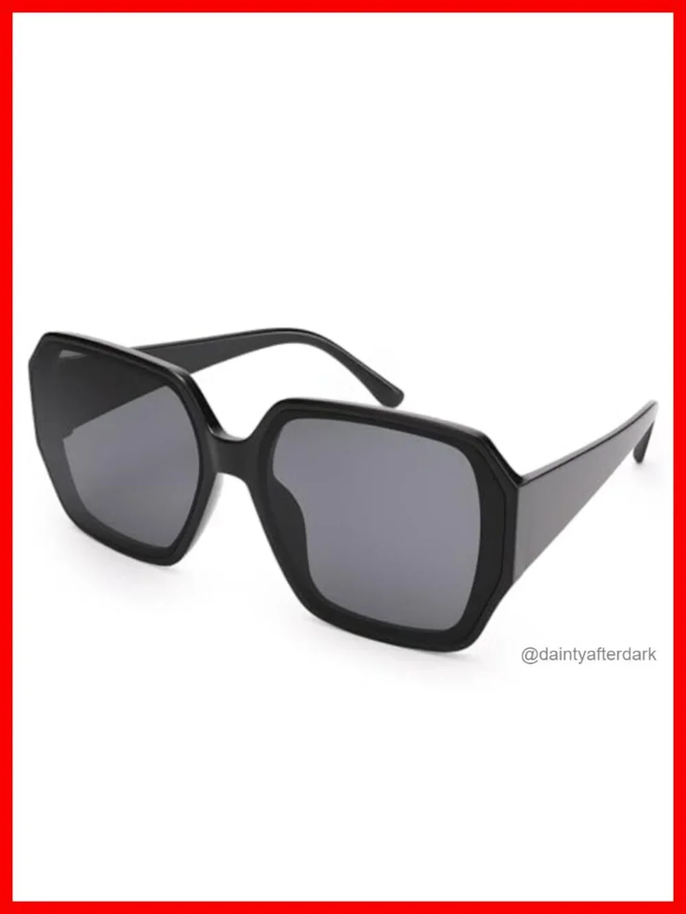 Oversized Square Sunglasses Women Trendy Fashion UV400 Protection Retro Shades
